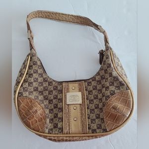 Liz Claiborne Brown and Tan Mini Bag